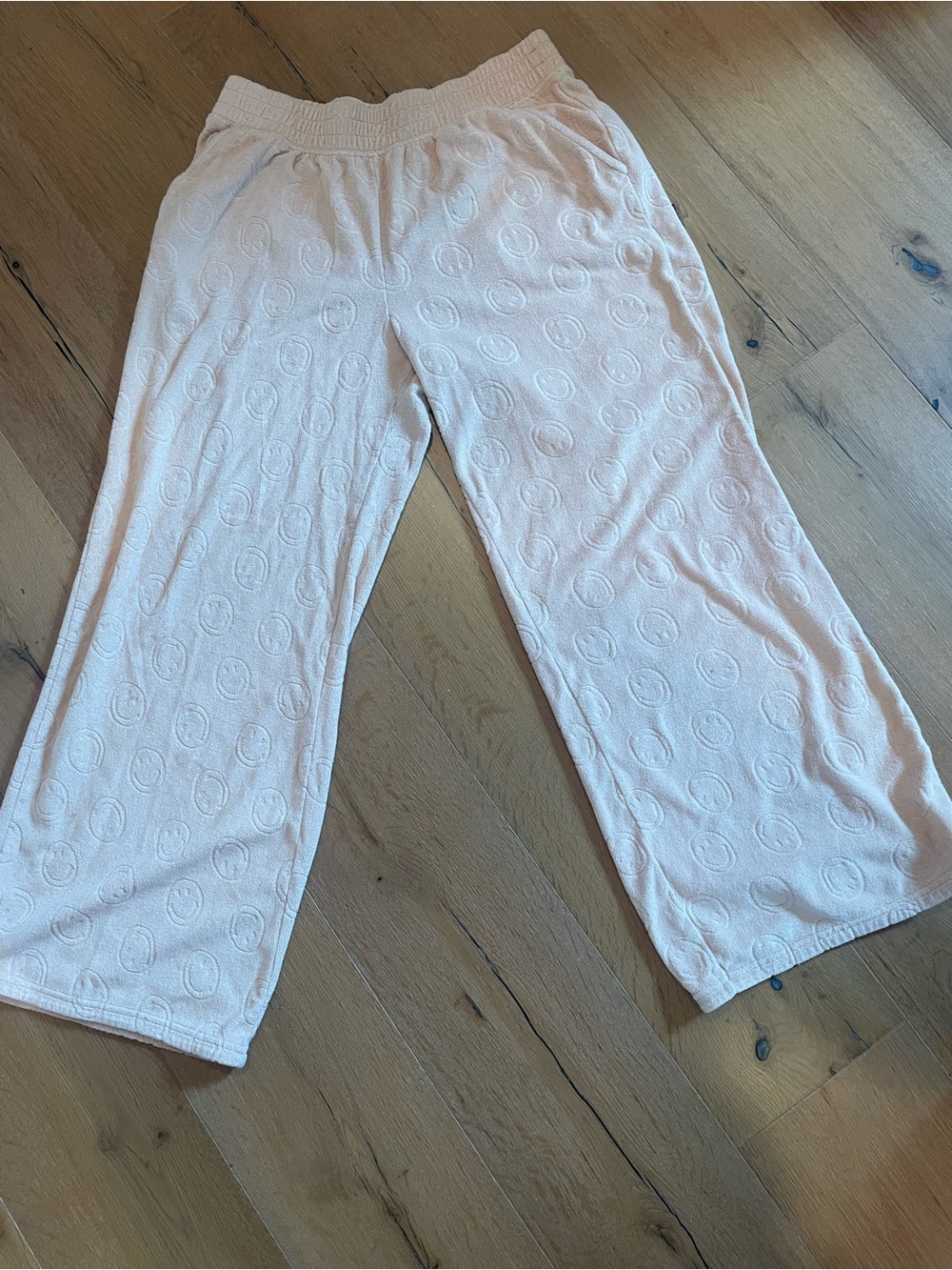 aerie Light Pink Textured Lounge Joggers